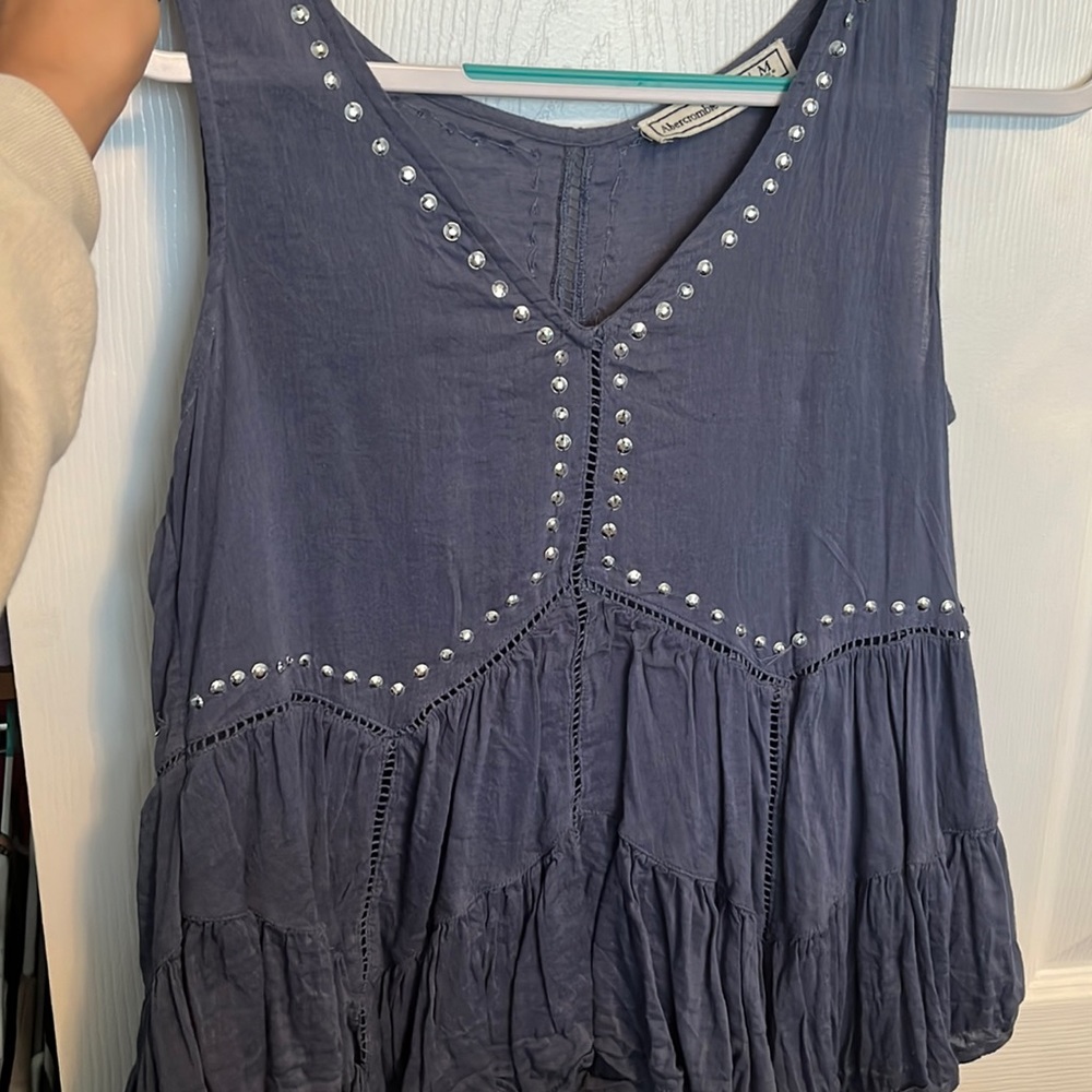 Abercrombie and Fitch blue womens shirt